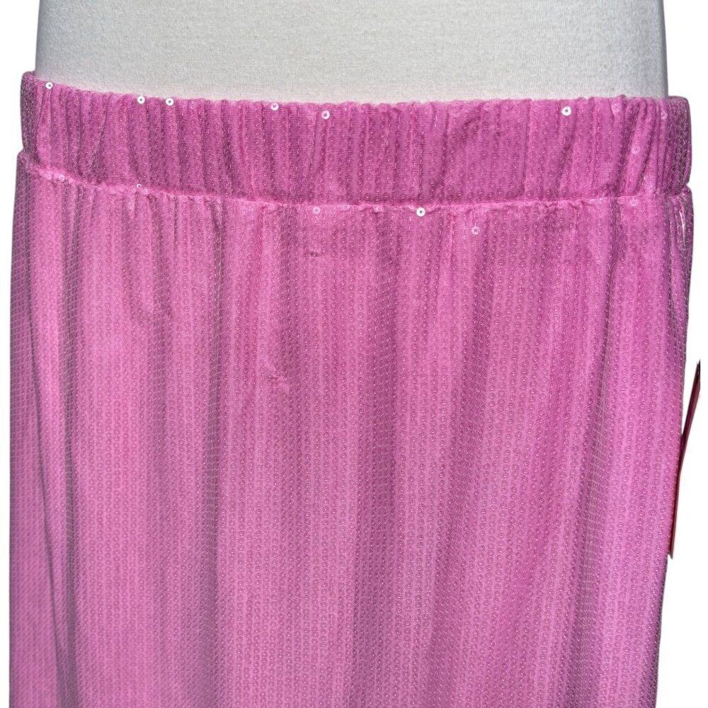 St. John's Bay Pink Bloom Sequin Skirt New With Tags Size 2X - Picture 8 of 10
